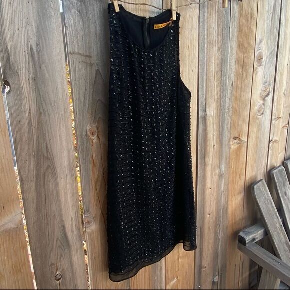 Alice + Olivia Sequin black Mini Dress size small - Picture 5 of 13